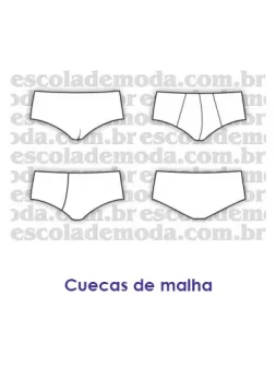 Moldes cuecas de malha - EMP Escola de Moda Profissional